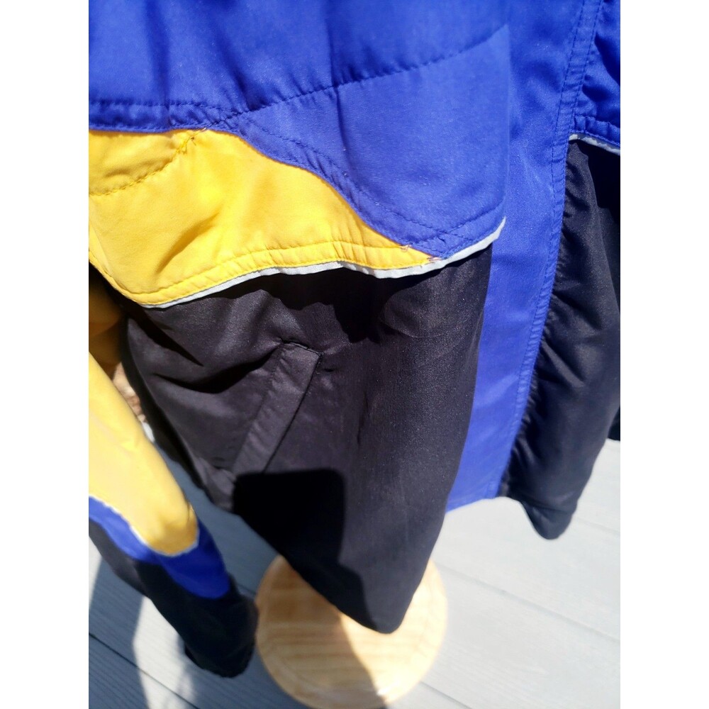 Vintage Frank Shorter Jacket Mens Large Blue Gore Tex Hooded Colorblock 90s EUC! - Picture 14 of 16